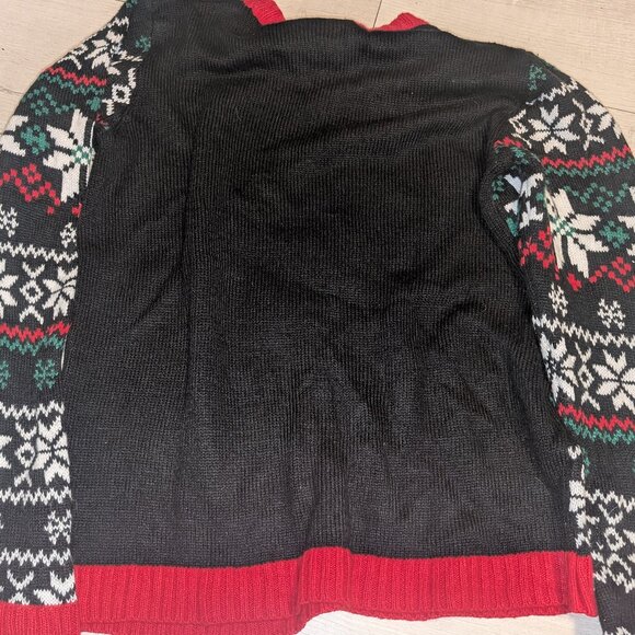 Womens Cat - Meowy Ugly Christmas Sweater Size XL - Picture 4 of 5